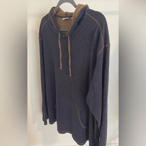 Rowm Men's Navy Blue Hoodie